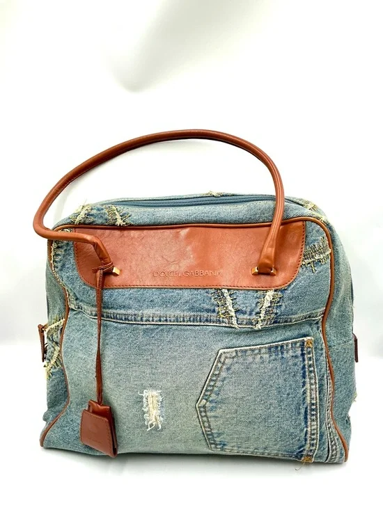 Dolce & Gabbana Light Blue Denim Shoulder Bag #1153 - Picture 1 of 10